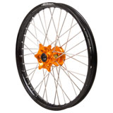 Haan Wheels Complete Front Wheel Kit with DID Dirtstar STX Wheel Black Rim/Orange Hub