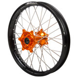 Haan Wheels Complete Rear Wheel Kit with DID Dirtstar STX Wheel Black Rim/Orange Hub