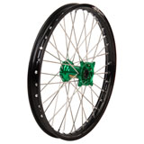 Haan Wheels Complete Front Wheel Kit with DID Dirtstar STX Wheel Black Rim/Green Hub
