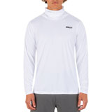 Hurley H20-Dri Fastlane Hybrid Hooded Long Sleeve T-Shirt White
