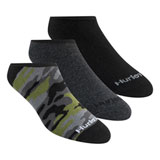 Hurley Non-Terry No Show Socks - 3 Pack Olive