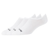 Hurley Non-Terry No Show Socks - 3 Pack White/Black