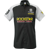 Husqvarna Rockstar Replica Button Up Shirt Black