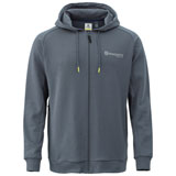 Husqvarna Railed Zip-Up Hooded Sweatshirt Grey