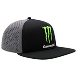 Kawasaki Monster Energy Podium Medium Profile Snapback Hat Black/Grey