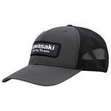 Kawasaki Racing Team Snapback Hat Charcoal Grey