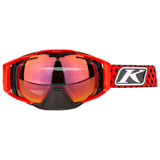 Klim Oculus Snow Goggle Diamond Fade High Risk Red Frame/Smoke Red Mirror Clear Lens