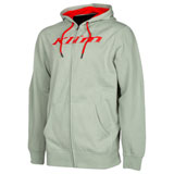 Klim Shadow Zip-Up Hooded Sweatshirt Slate Grey/Fiery Red
