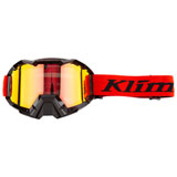 Klim Viper Snow Goggle Emblem Fiery Red-Black Frame/Smoke Red Mirror Lens