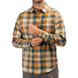 Klim Alderson Midweight Flannel Shirt Dark Sea/Golden Brown
