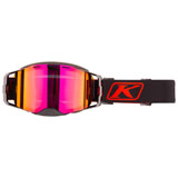 Klim Edge Snow Goggle Focus Black Fiery Red Frame/Dark Smoke Red Mirror Lens