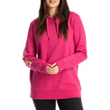 Klim Women's Mariposa Hooded Sweatshirt Fuchsia Red/Shadow Lime