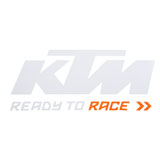 KTM Ready to Race Die-Cut Decal White