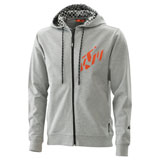 KTM Radical Zip-Up Hooded Sweatshirt Grey