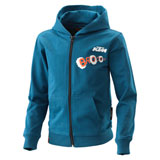 KTM Youth Radical Zip-Up Hooded Sweatshirt Blue
