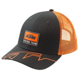 KTM Team Trucker Snapback Hat Black/Orange
