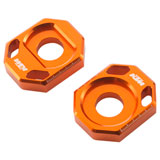 KTM Chain Adjuster Blocks Orange