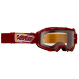 Leatt Velocity 4.5 Goggle Ruby Frame/Clear Lens