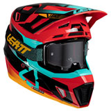 Leatt Moto 7.5 Helmet with 4.5 Velocity Goggle Red