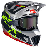 Leatt Moto 7.5 Helmet with 4.5 Velocity Goggle Steel