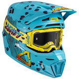 Leatt Moto 8.5 Helmet with 5.5 Velocity Goggle Cheetah