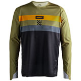 Leatt Moto 4.5 Enduro Jersey Stripe Khaki Brown