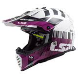 LS2 Gate Xcode Helmet White/Violet