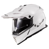 LS2 Blaze Adventure Motorcycle Helmet Gloss White