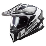 LS2 Explorer XT Alter Adventure Motorcycle Helmet Black/White