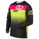 MSR Youth Axxis Range Jersey Flo Green/Pink