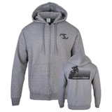 MSR® Powerslide Zip-Up Hooded Sweatshirt Grey