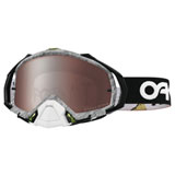 Oakley Mayhem Pro Goggle Factory Pilot Thumbprint Blk White Frame/Prizm MX Black Lens