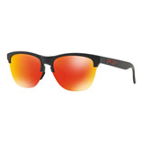 Oakley Frogskins Lite Sunglasses Matte Black Frame/Prizm Ruby Lens