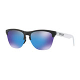 Oakley Frogskins Lite Sunglasses Matte Black Frame/Prizm Sapphire Lens