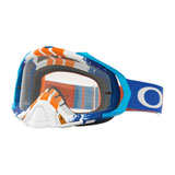 Oakley Mayhem Pro Goggle Pinned Race Blue Orange Frame/Clear Lens