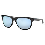 Oakley Women's Leadline Sunglasses Matte Black Frame/Prizm Deep Water Polarized Lens