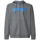 Oakley Teddy Zip-Up Hooded Sweatshirt New Athletic Grey/Ozone