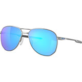 Oakley Contrail Sunglasses Satin Chrome Frame/Prizm Sapphire Lens