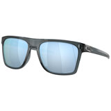 Oakley Leffingwell Sunglasses Crystal Black Frame/Prizm Deep Water Polarized Lens