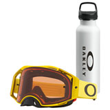 Oakley Airbrake Goggle with Free Water Bottle Moto Yellow Frame/Prizm MX Bronze Lens