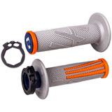 Odi V2 Emig Pro MX Lock-On Grips Grey/Orange/Blue