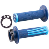 Odi V2 Emig Pro MX Lock-On Grips Navy Blue/Cyan