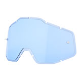 100% Racecraft Plus Injected Replacement Lens with Posts Blue