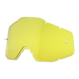 100% Racecraft Plus Injected Replacement Lens with Posts HD Yellow