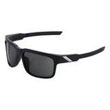 100% Type-S Sunglasses Soft Tact Black Frame/Smoke Lens