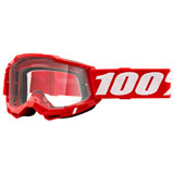 100% Accuri 2 OTG Goggle Red Frame/Clear Lens