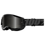 100% Strata 2 Sand Goggle Black Frame/Smoke Lens