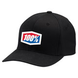 100% Classic Flex Fit Hat Black