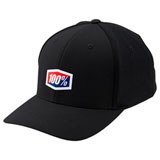 100% Contact X-Fit Flex Fit Hat Black