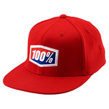 100% Essential JFit Flex Fit Hat Red